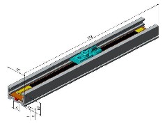 How does the magnetostrictive displacement sensor work?